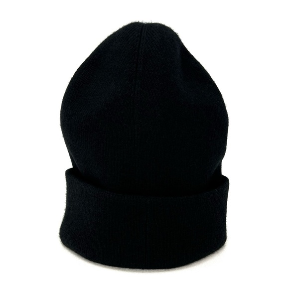 NEW Vince Knit Black 100% Cashmere Beanie Fine Gauge Women’s Winter Hat Warm New - Picture 6 of 10